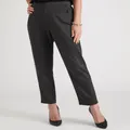MILLERS - Womens Pants - Grey All Season Ponte - Leggings Elastane Trousers - Herringbone - High Waist - Smart Casual - Work Clothes - Office Wear