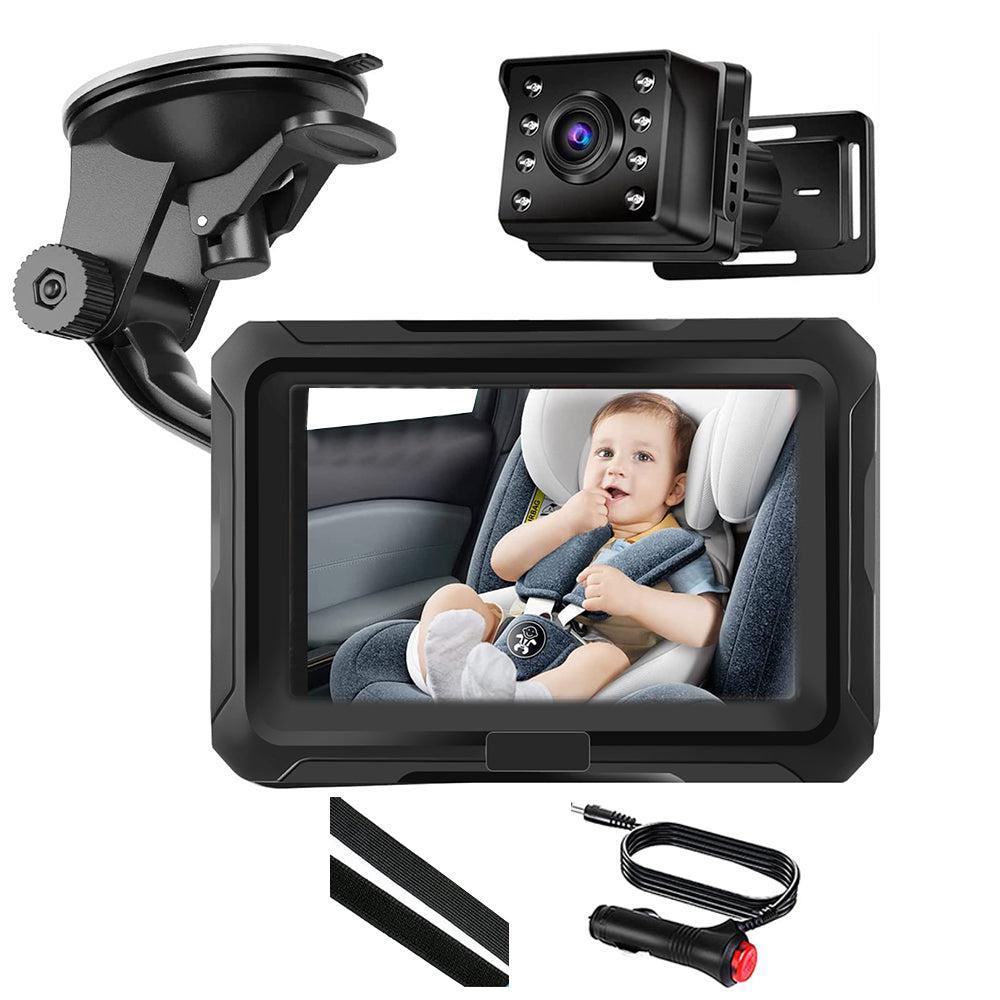 1080P HD Car Baby Monitor with Camera Kid Safety Car Seat Rear Mirror Camera Monitor with Night Vision