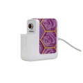 30W Wall Charger Wrap (125mm x 30mm), Paper Leather, Geometric Hex Comb