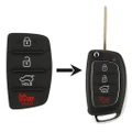 Hyundai i40 Sante Fe 4 Button Car Key Replacement Rubber Buttons