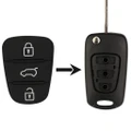 Hyundai i20 i30 Elantra 3 Button Flip Key Rubber Buttons Replacement