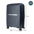 【Sale】Olympus Astra 20in Lightweight Hard Shell Suitcase - Aegean Blue