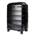 【Sale】Olympus 3PC Artemis Luggage Set Hard Shell Suitcase ABS+PC Jet Black