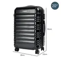Noctis Suitcase 20in Hard Shell ABS+PC - Stygian Black