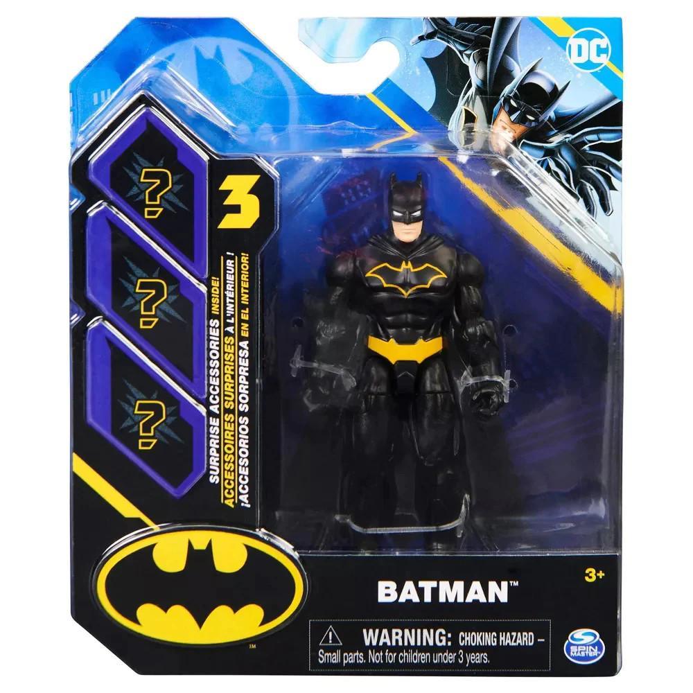 Batman 4 Inch Figure - Black Suit Batman With Accessories