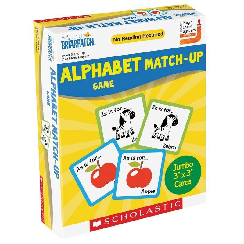 Scholastic Alphabet Counting Match Up Game Kids/Children Educational Toy 2+