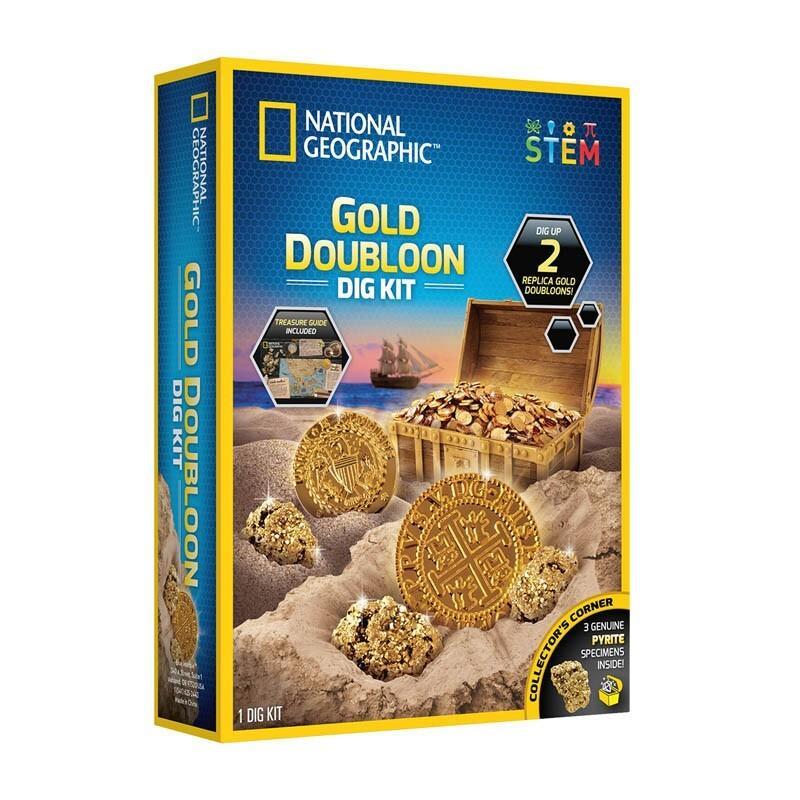 National Geographic Gold Doubloon Dig Kit Kids/Children Activity Fun Play Toy 8+