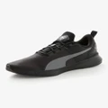 PUMA - Mens Winter Casual Shoes - Black Sneakers - Runners Flyer Lace Up Trainer - Breathable Mesh - Pull Tab - Light Activewear - Sports Fashion