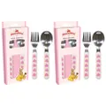 2x 2pc Bunnykins Kids Spoon/Fork Cutlery Utensil 18m+ Playing Sweethearts Pink