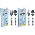 2x 2pc Bunnykins Spoon/Fork Set Cutlery Feeding Utensils 18m+ Shining Stars Blue