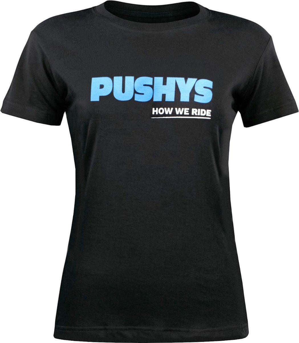 Pushys New Logo Womens Casual T-Shirt Black 2022
