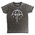 Bring Me The Horizon T Shirt Umbrella new Official Unisex Charcoal Grey Burnout