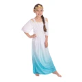 Bristol Novelty Childrens/Girls Roman Goddess Costume (White/Blue/Gold) (XL)