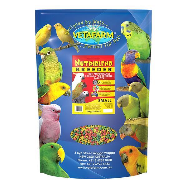Vetafarm Nutriblend Pet Bird Parrot Breeder Pellet Food 10kg