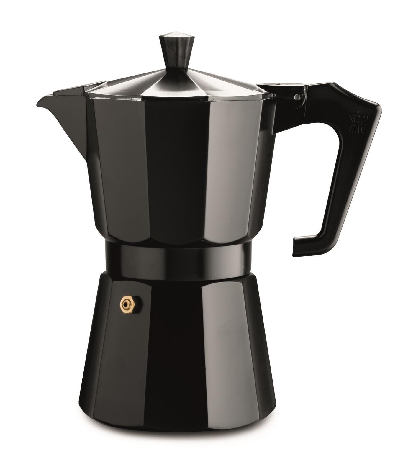 Pezzetti: Italexpress Aluminium Coffee Maker - Black (6 Cups)