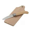 Andre Verdier Laguiole Picnic Chopping Board & Folding Knife Set - Beechwood