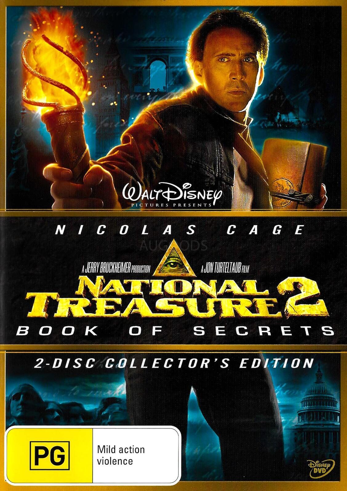 National Treasure Book Of Secrets DVD Preowned: Disc Excellent