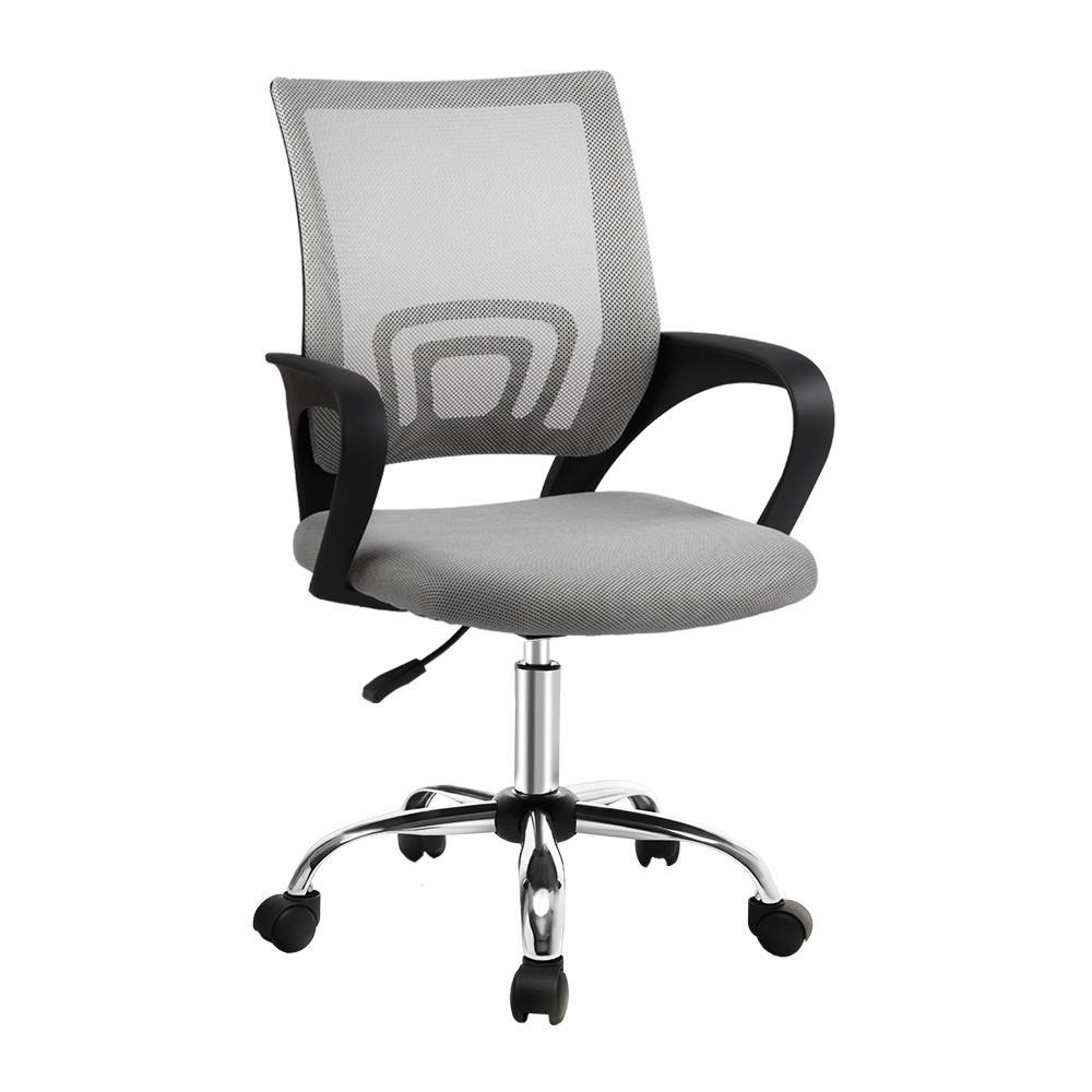 NEW Office Chair Gaming Chair Computer Mesh Chairs Executive Mid Back Grey