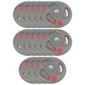 Rubber Coated Tri-grip Weight Plate Bundle