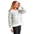 MILLERS - Womens Jumper - Long Sleeve Tiger Intarsia Feather Jumper