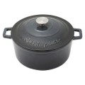 Westinghouse 5L 25cm Round Cast Iron Pot/Dish Induction Food/Cooking Ombre Grey