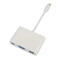 3in1 Type-C USB 3.1 to USB-C/VGA/USB 3.0 Charging Adapter Cable Converter HUB For Apple Macbook Laptop Notebook