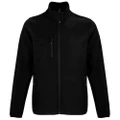 SOLS Mens Falcon Recycled Soft Shell Jacket (Black) (L)