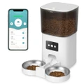 Advwin Automatic Pet Feeder Double Bowl Smart Dog Food Dispenser With Wifi APP Control