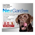 Nexgard Chewables For Dogs 25 - 50 Kg (Red) 6 Chews