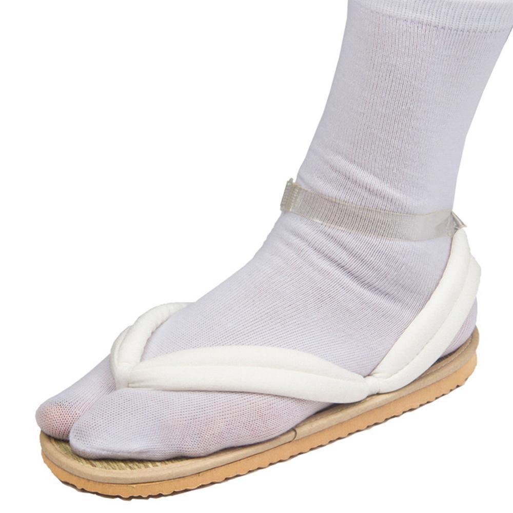 Vicanber Anime Demon Slayer Adults Cosplay Clog Shoes Cosplay Japanese Shoe Wooden clogs(White,25cm)