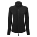 Premier Womens/Ladies Artisan Contrast Trim Fleece Jacket (Black/Black) (3XL)
