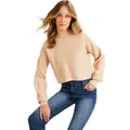 Urban - Womens Jumper - Ribbed High Neck Sweater