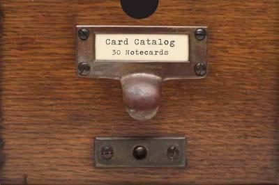 Card Catalog 30 Notecards by Other General Reference and Bibliography Division Library of Congress