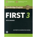 Cambridge English First 3 Students Book with Answers with Audio