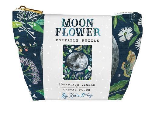 Moonflower Portable Puzzle by By artist Katie Daisy