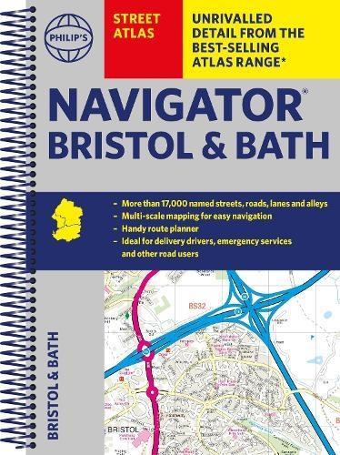 Philips Street Atlas Navigator Bristol Bath by Philips Maps