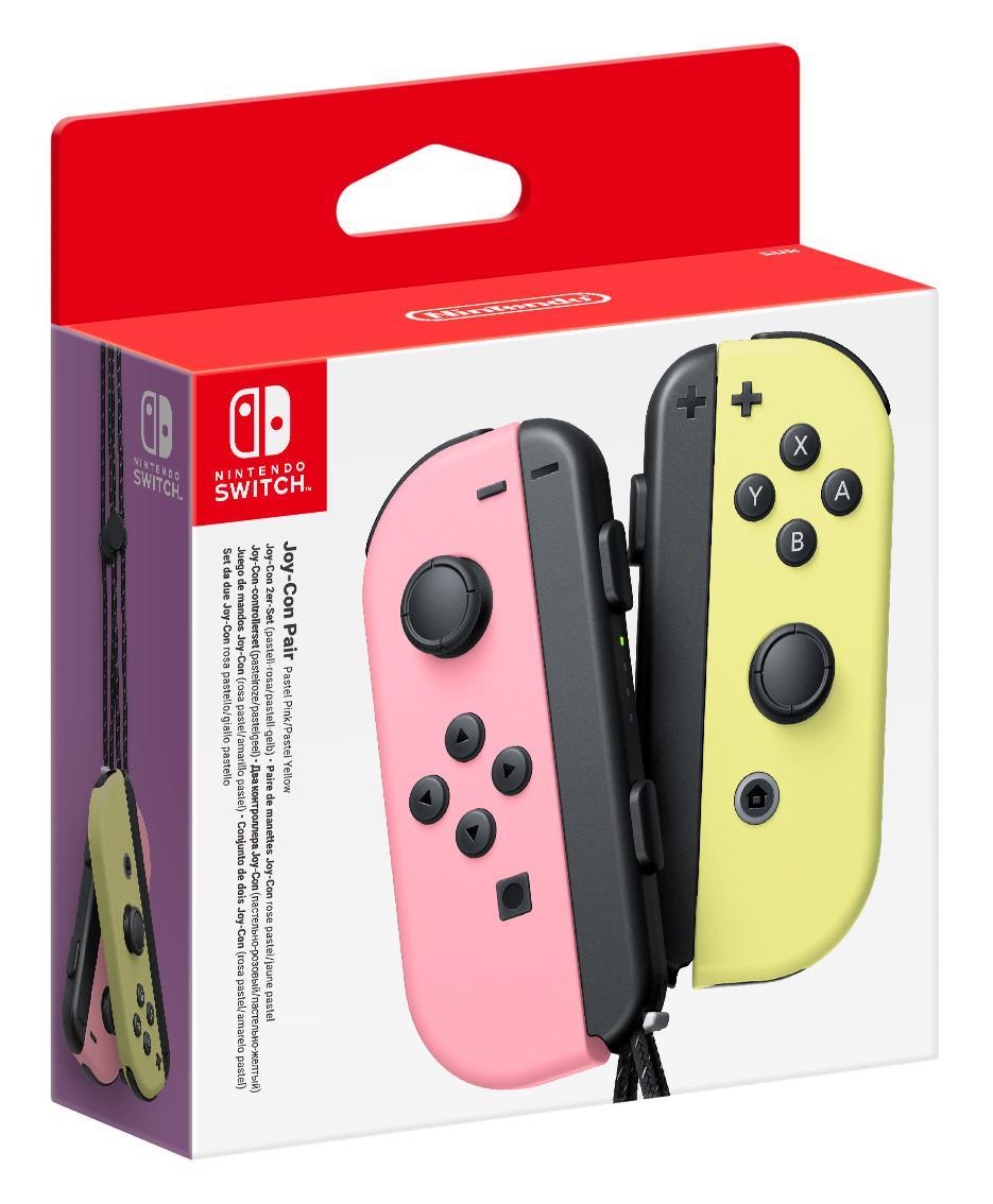 Joy-Con Pastel Pink/Pastel Yellow Controller Pair Nintendo Switch