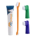 Pet Dog Cat Cleaning Toothpaste + Toothbrush + Back Up Brush Set - Vanilla Flavour