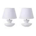 Amalfi Fremont Table Lamp Set/2 27x27x33.5cm Bedside Light Desk Reading Lamp Decor White