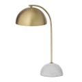 Amalfi Atticus Table Lamp Bedside Light Desk Reading Lamp Decor Brass/White 20x29x48cm