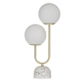 Amalfi Tivoli Table Lamp Bedside Light Desk Reading Lamp Decor White/Gold 20x12x52cm