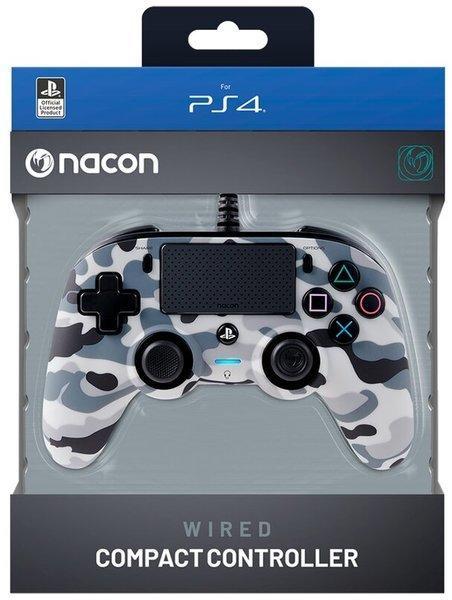Nacon PS4 Compact Wired Gaming Controller - Camo Grey