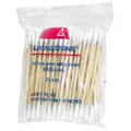 Livingstone Cotton Tip Applicator, Double Tipped, Biodegradable Wooden Stem, 7.5cm, 100 Pieces/Pack