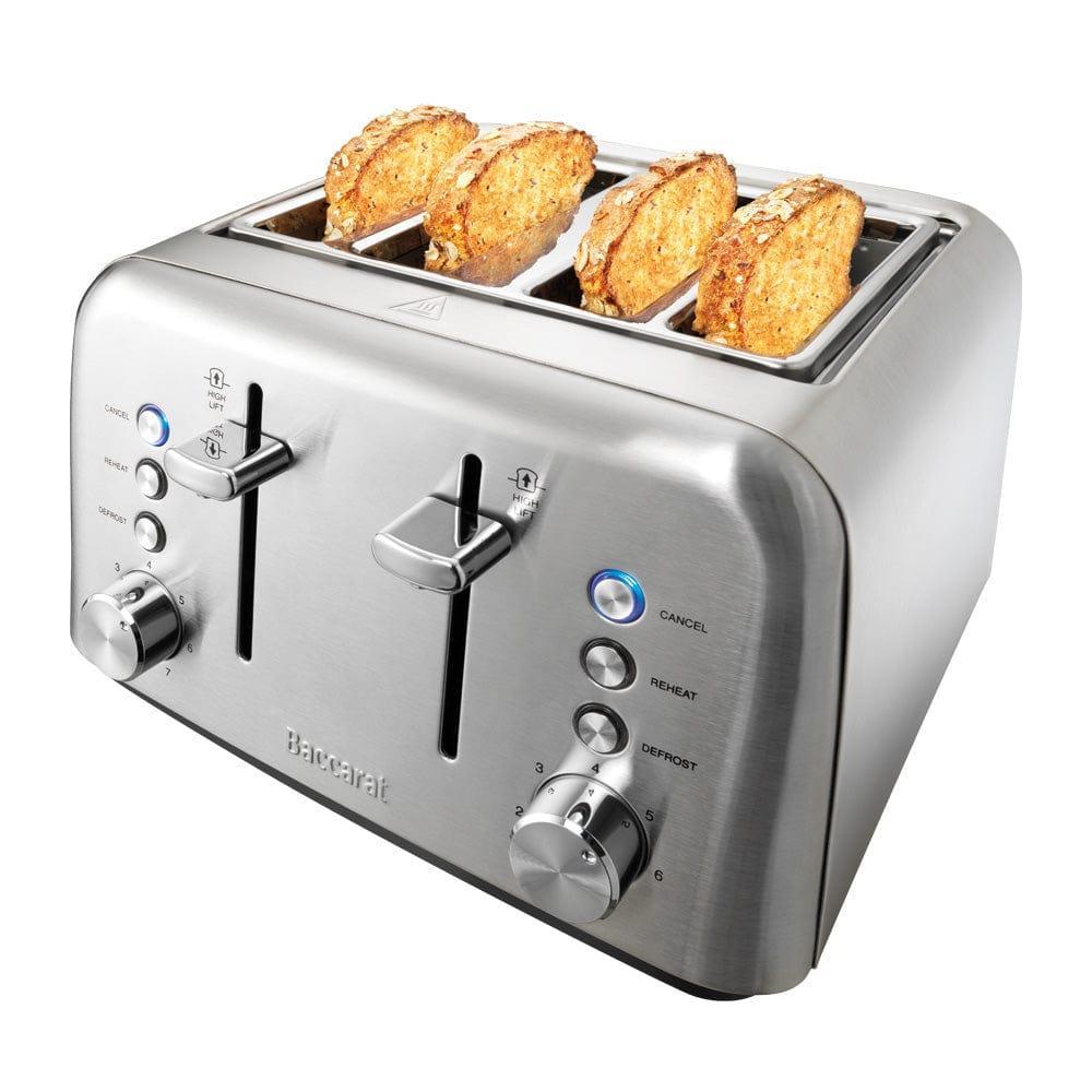 Baccarat The Toasty Slice 4 Slice Toaster Stainless Steel 28.5X29.0X19.3cm