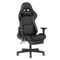 Advwin Gaming Chair Office Chair Ergonomic 180° Recliner Chair Black