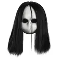 Blank Black Eyes Doll Ghost Horror Halloween Womens Mens Costume Mask