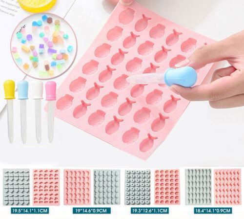 Silicone Gummy Chocolate Baking Mold Ice Cube Tray Jelly Candy Cookies Mould DIY - Blue, Cloud + Dopper
