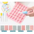 Silicone Gummy Chocolate Baking Mold Ice Cube Tray Jelly Candy Cookies Mould DIY - Blue, Donut + Dopper