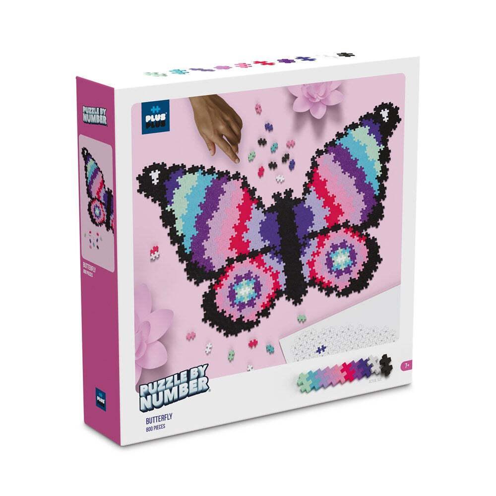 800pc Plus-Plus Puzzle by Number Butterfly Build/Create Kids Creative Toy 7y+
