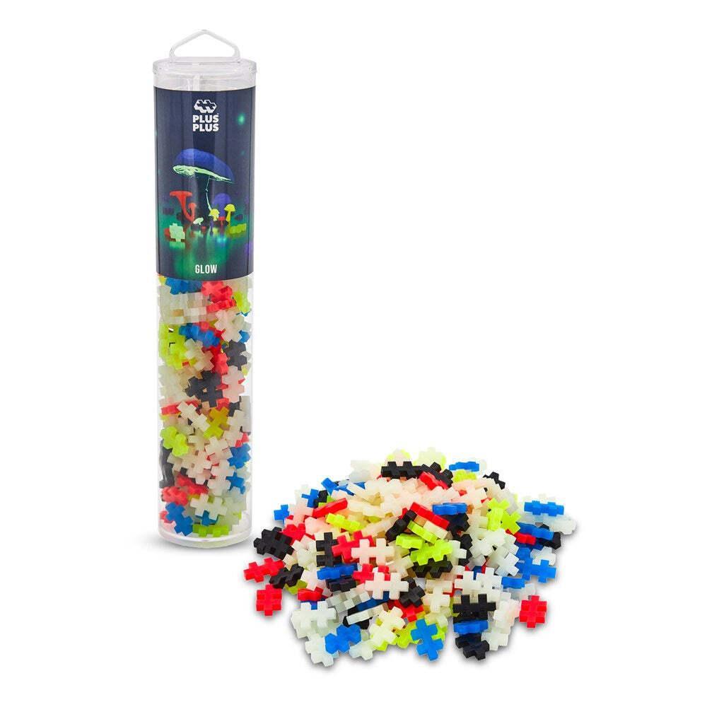 240pc Plus-Plus Glow in The Dark Mix Build Kids Interactive Learning Toy 5y+